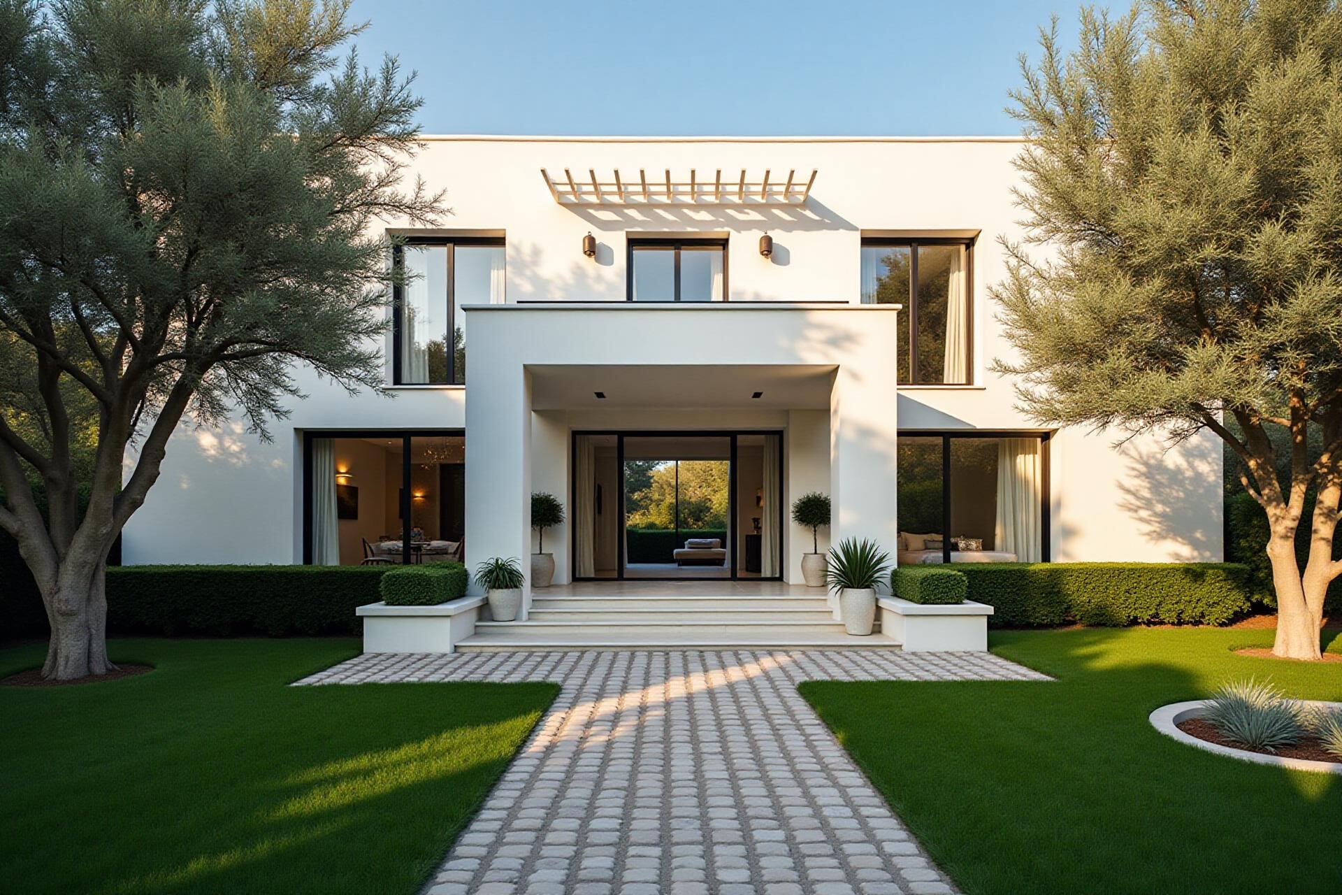 Panoramic view of luxury real estate properties along Costa del Sol coastline