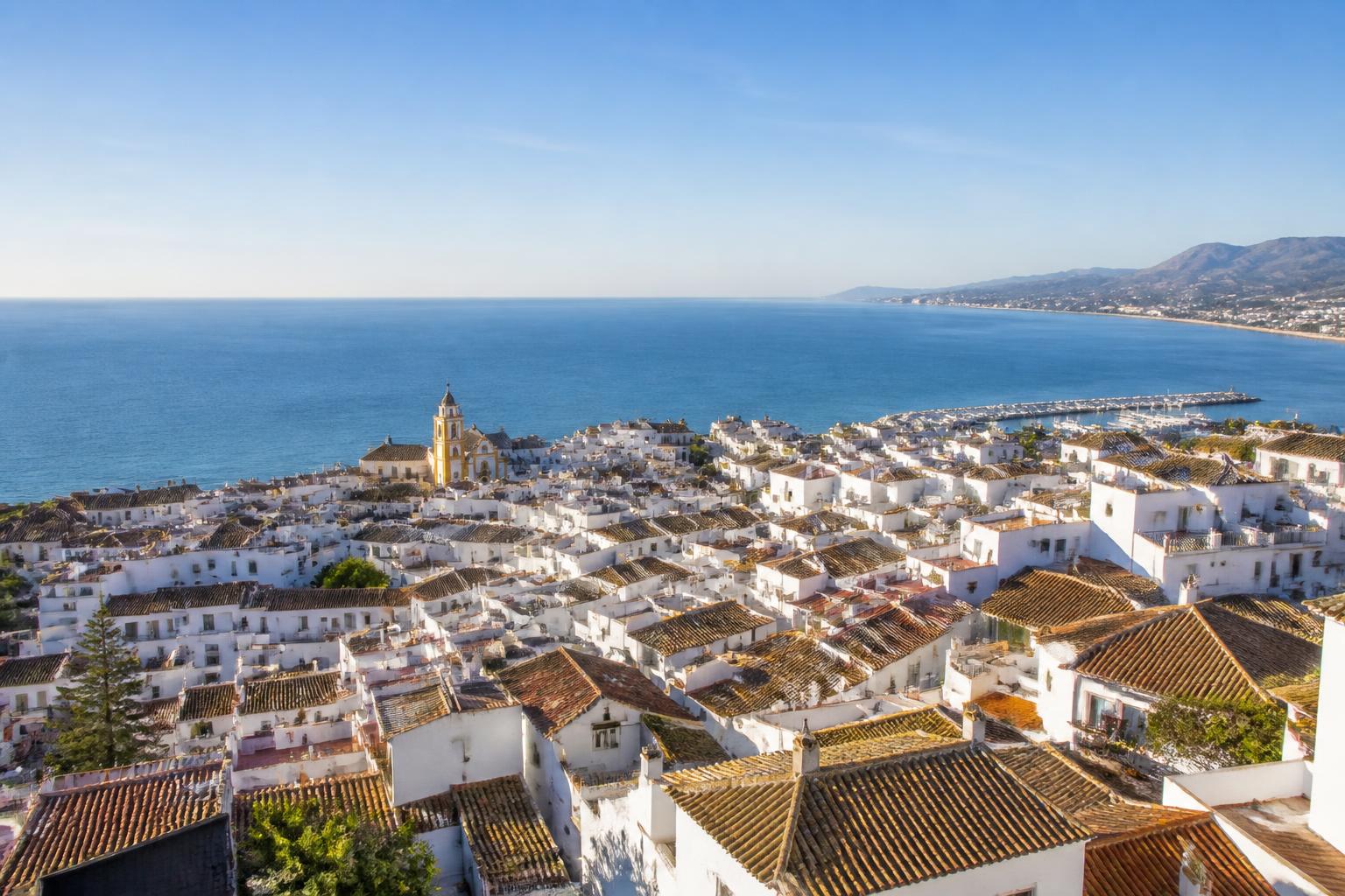 "Puerto Banús marina and yachts on Marbella's Golden Mile"