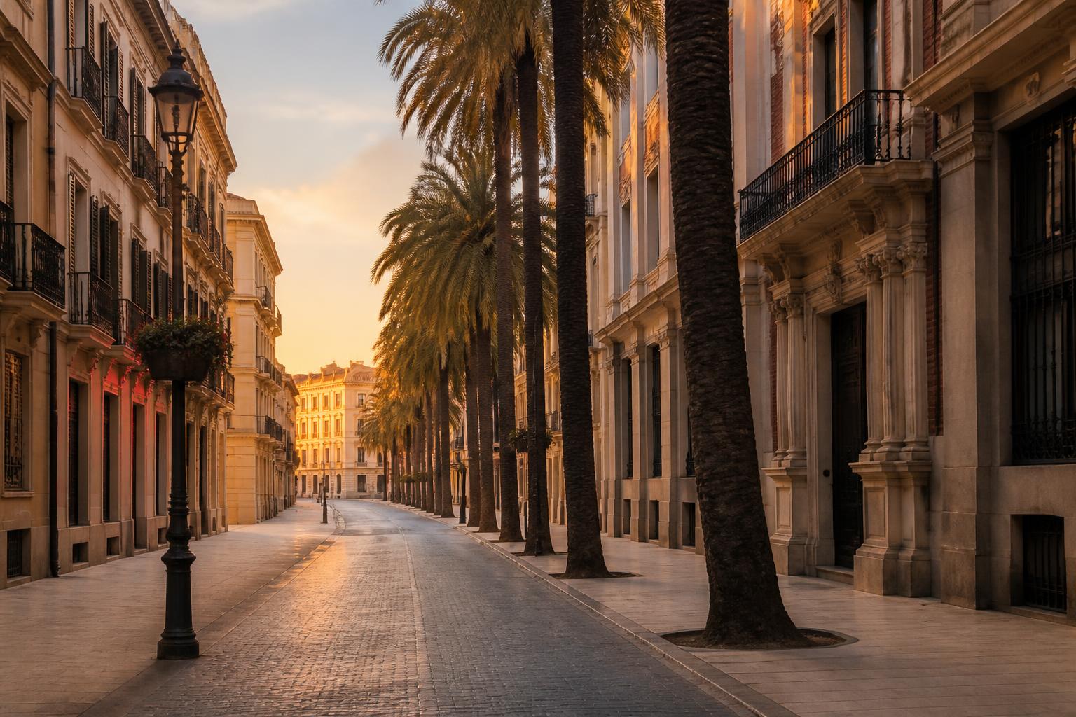 A Costa del Sol property represented by Luumare Estate, golden-hour exterior view.